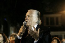 Demetrio Carta, conhecido como Mino Carta, de 83 anos, é um jornalista, editor, escritor e pintor italiano, naturalizado brasileiro. Foto: Mídia NINJA