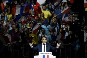 Macron, o novo favorito do populismo liberal (Foto: Jean-Philippe Ksiazek/AFP)